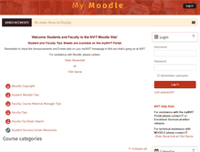 Tablet Screenshot of moodle.nvit.ca